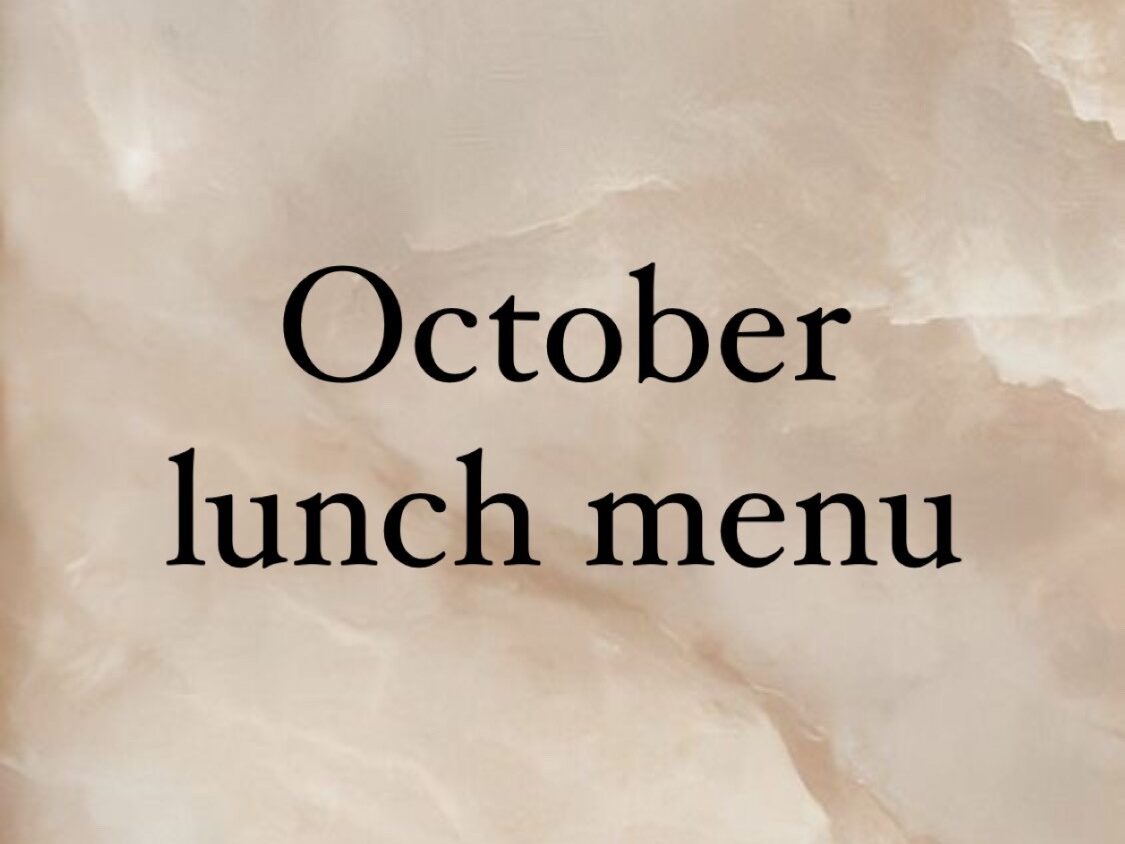 10月LUNCH MENU