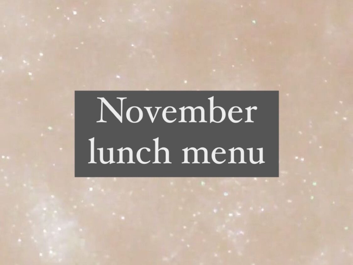 11月lunch menu