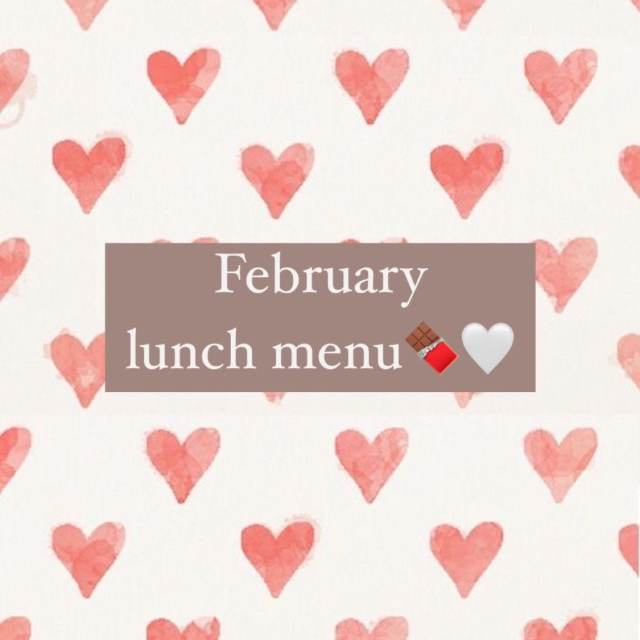 2月lunch menu